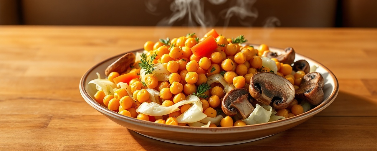 Siberian Chickpea Wok Toss
