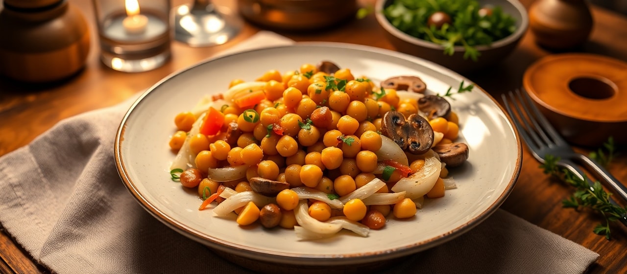 Siberian Chickpea Wok Toss