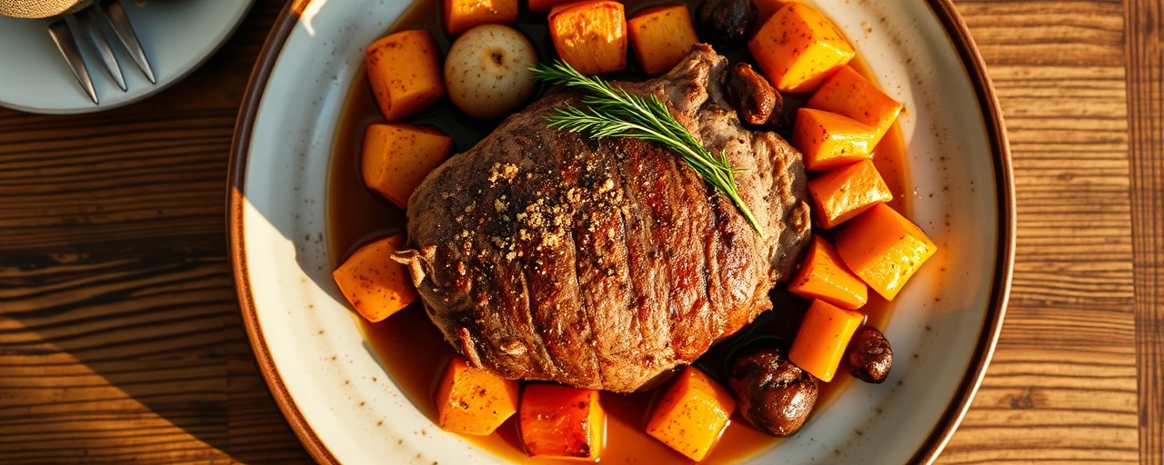 Sibirsky Dymok Chipotle-Smoked Pork Loin with Roasted Root Vegetables