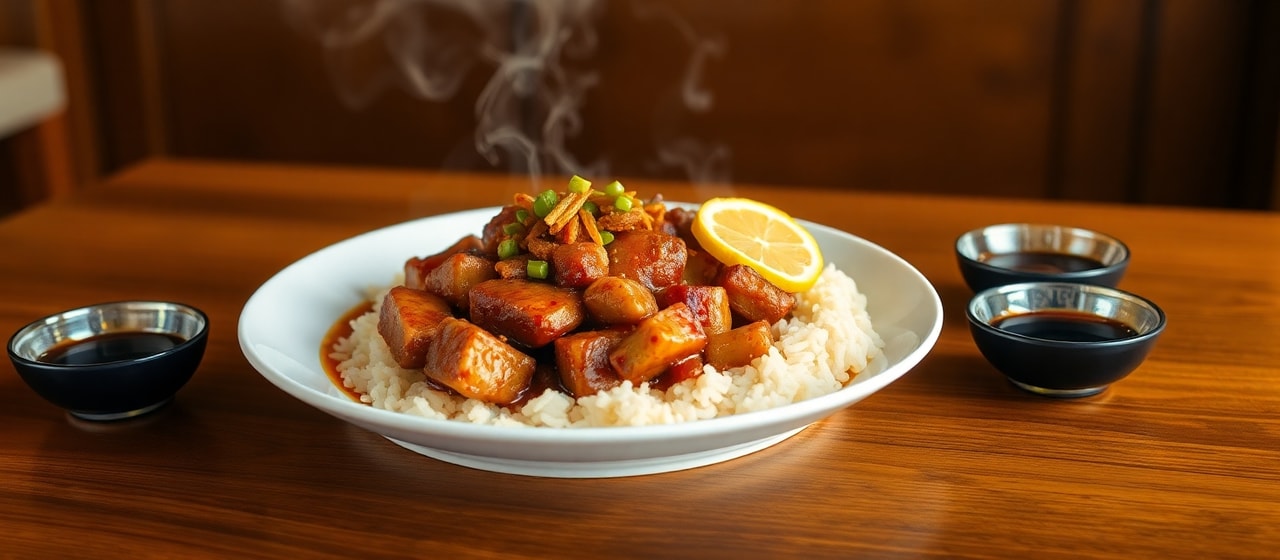 Slow-Cooked Five-Spice Pork Belly with Preserved Lemon