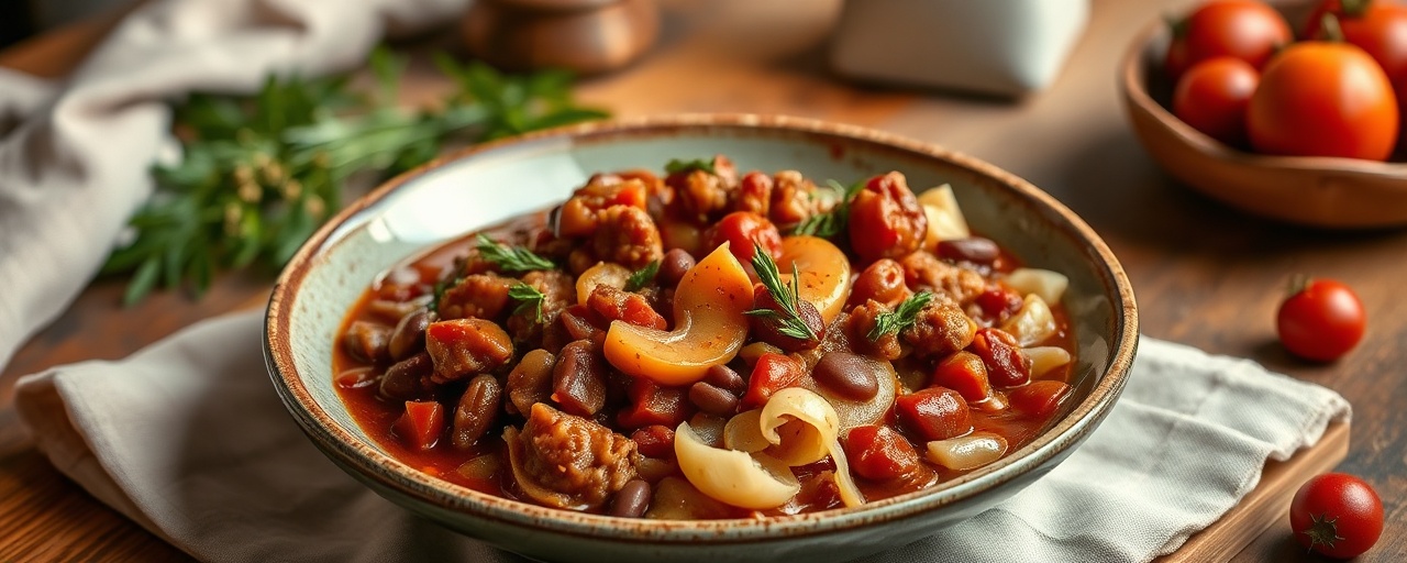 Slow-Cooked Georgian Seitan and Walnut Stew