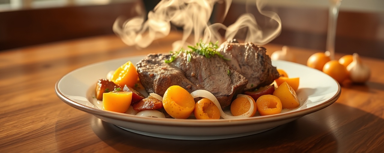 Slow-Cooked Harissa Lamb with Butternut Squash and Apricots