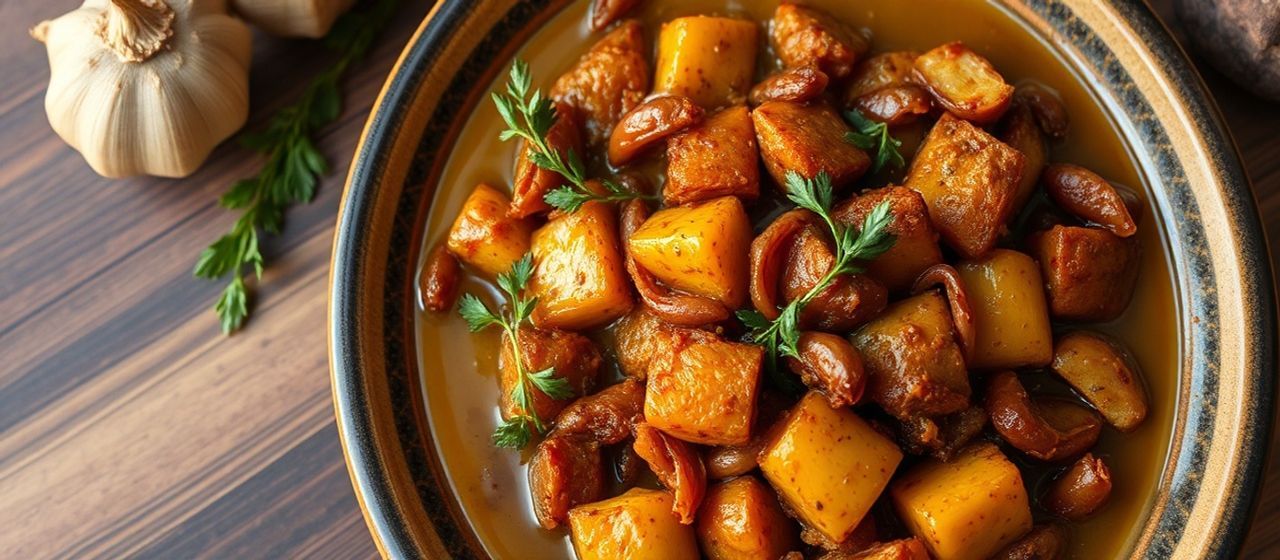 Slow-Cooked Mediterranean Jackfruit Tagine
