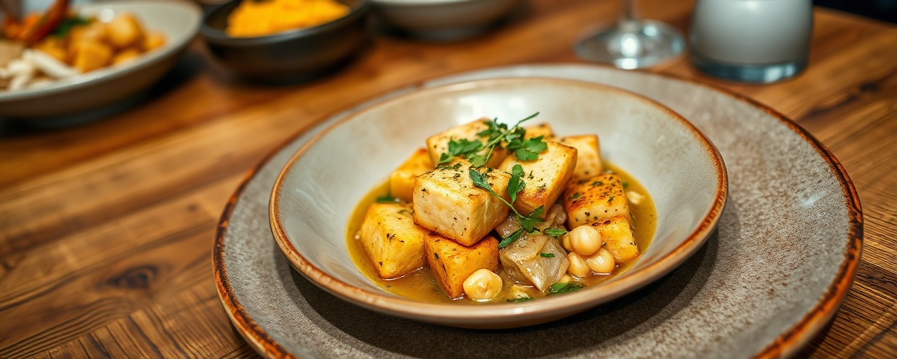 Slow-Cooked Scottish Tofu & Oat Skirlie Stew