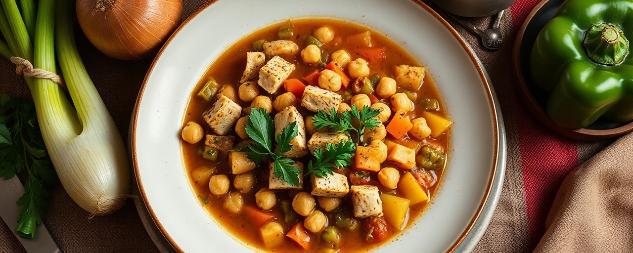 Slow-Cooked Southern Sunshine Chickpea and Tuna Stew