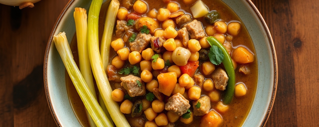 Slow-Cooked Southern Sunshine Chickpea and Tuna Stew