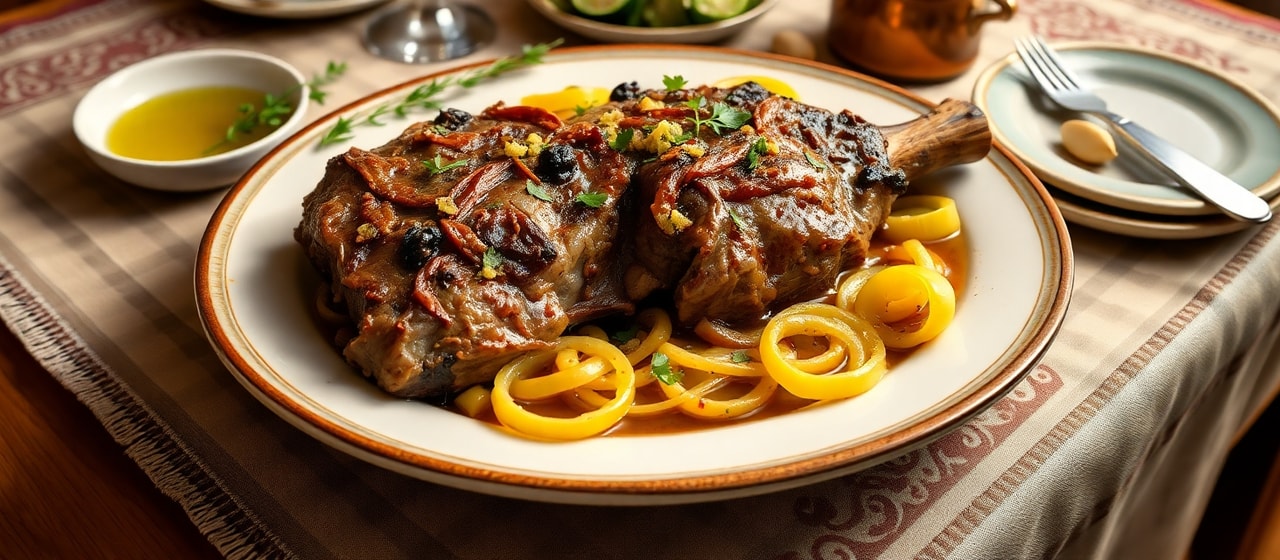 Slow-Cooked Uzbek Lamb Kazan with Cardamom