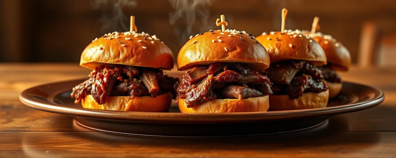 Slow-Cooker Gochujang American Brisket Sliders