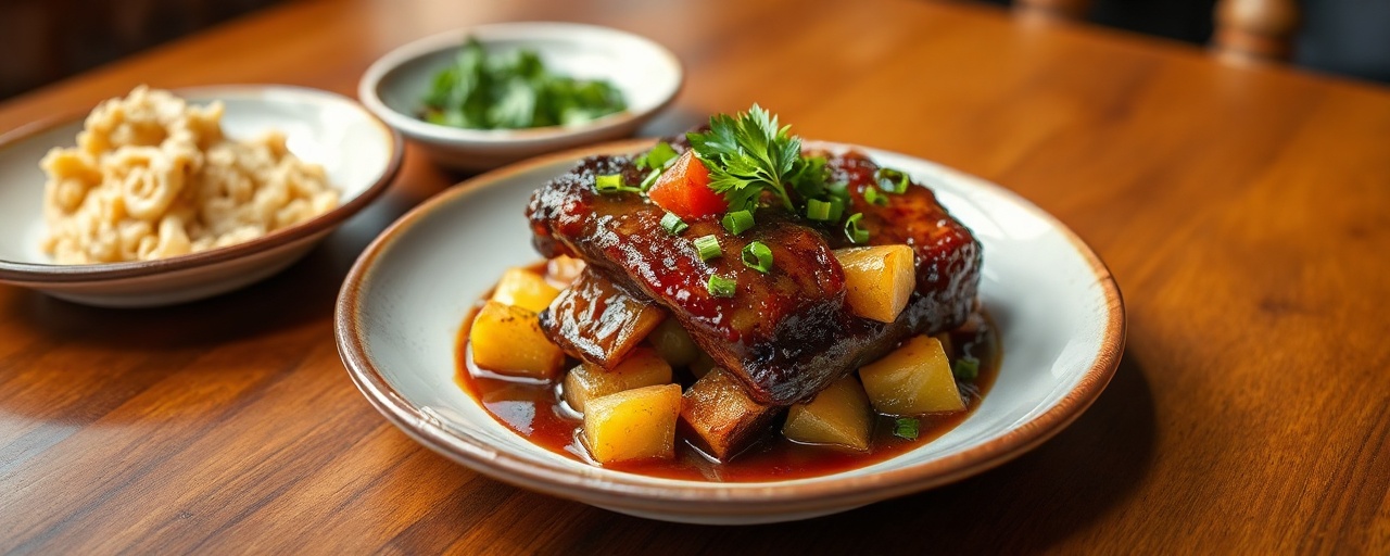 Slow-Roasted Hawaiian Short Ribs with Pineapple Glaze