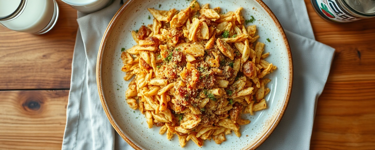 Smažený Trhaný Jackfruit s Kmínem (Fried Shredded Jackfruit with Caraway)