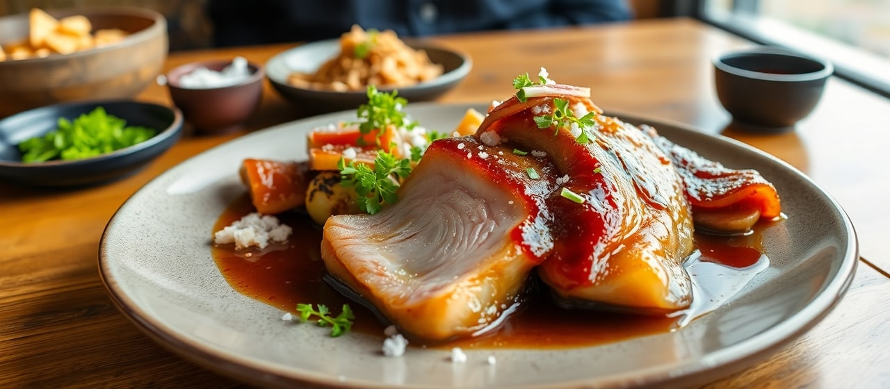 Smoked Buta Kakuni with Yuzu-Miso Glaze