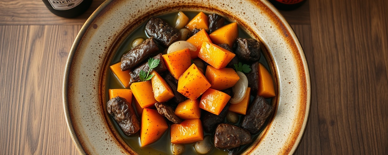 Smoked Butternut and Biltong Potjie