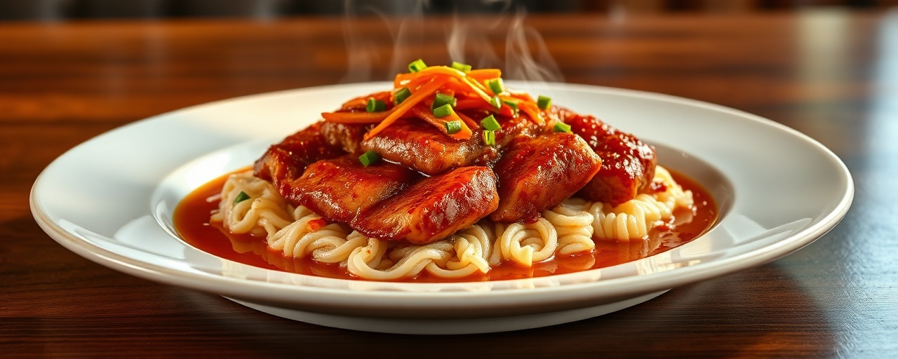 Smoked Gochujang Harissa Pork Belly