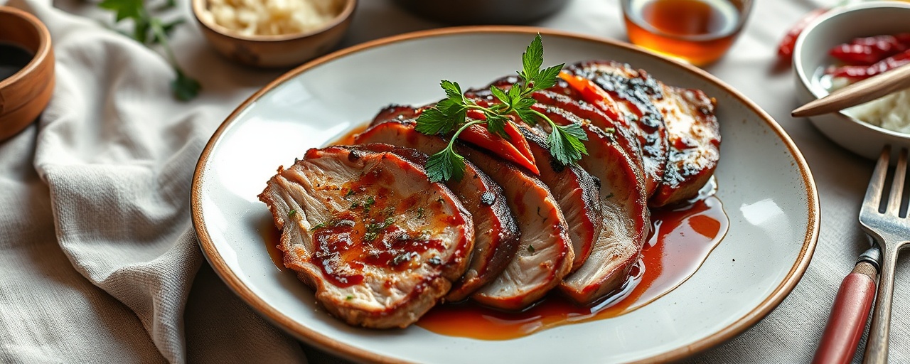 Smoked Miso Glazed Duck Breast with Lemongrass & Chili