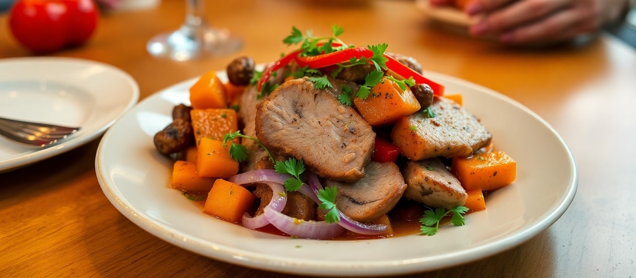 Smoked Paprika and Cardamom Pork & Sweet Potato Wok Toss