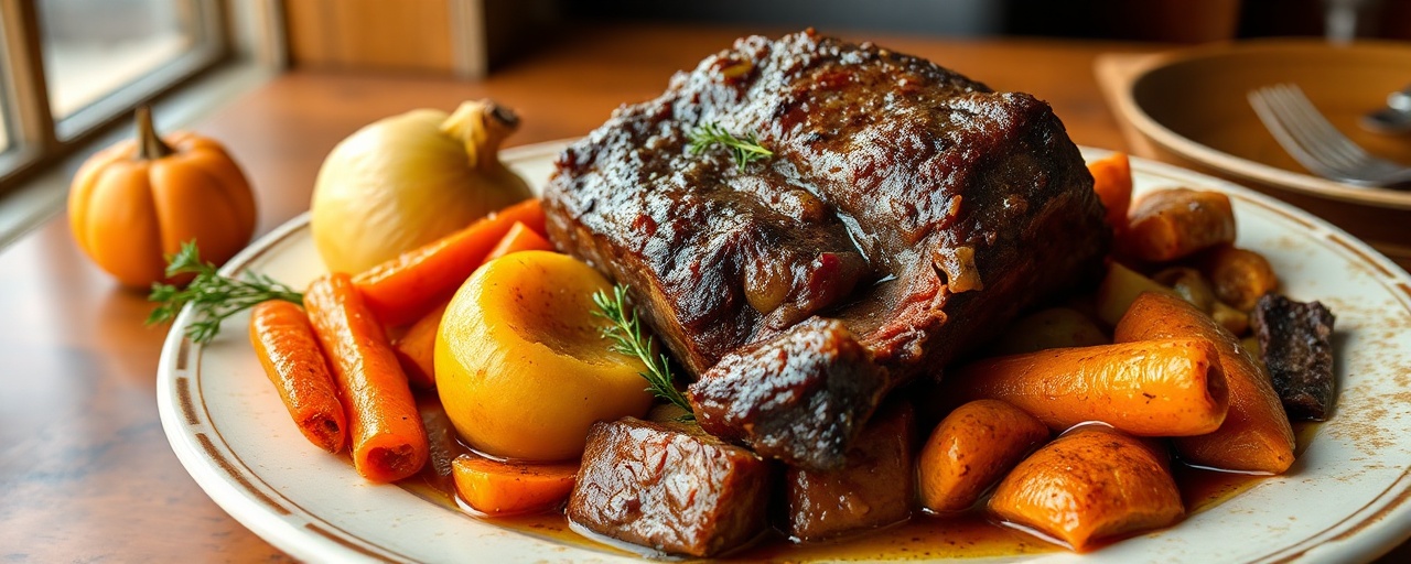 Smoked Paprika and Root Vegetable Braised Short Ribs