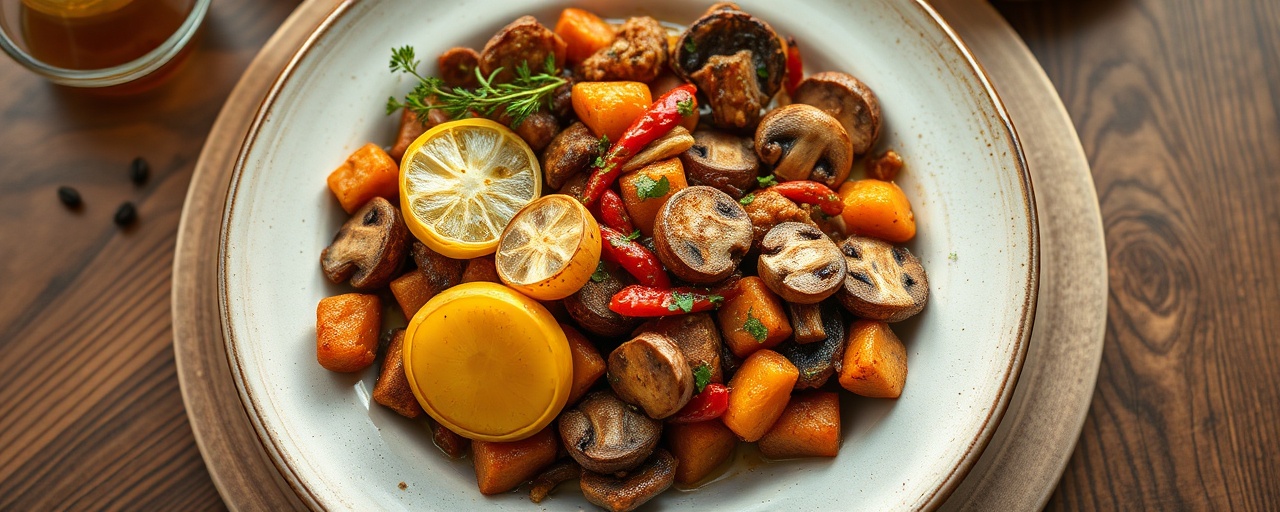 Smoked Paprika Seitan and Kapusta Stir-fry