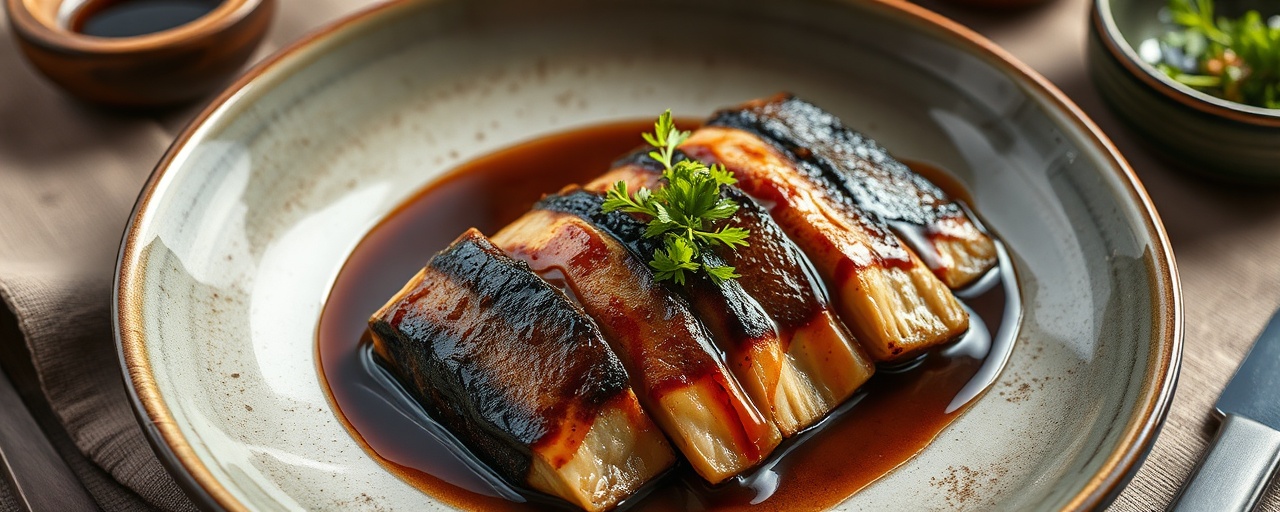 Smoked Saba with Tamarind-Miso Glaze