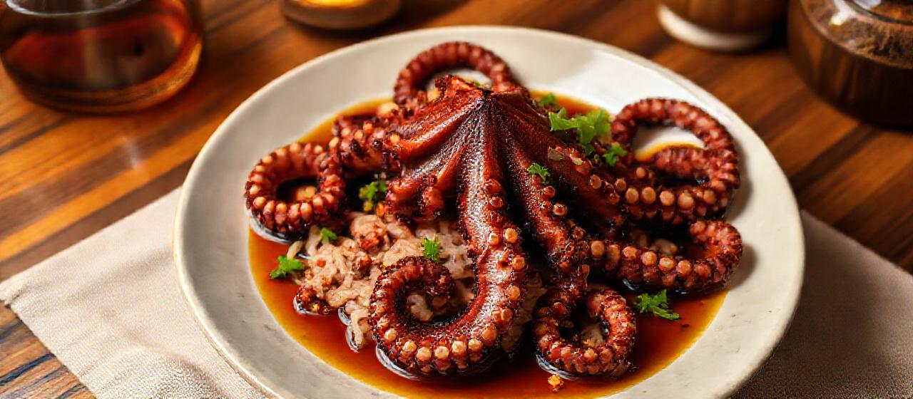 Smoked Tea-Infused Octopus
