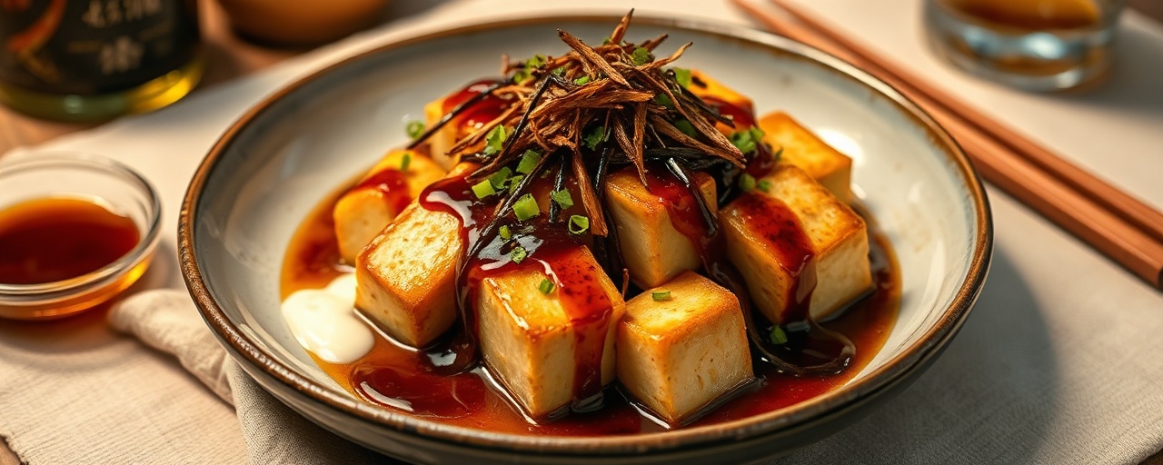 Smoked Tofu with Sweet Miso Glaze