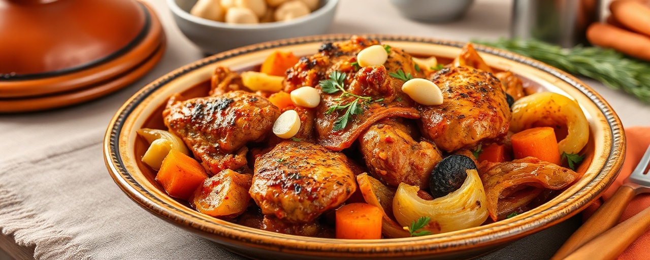 Smoky Chipotle Chicken and Vegetable Tagine