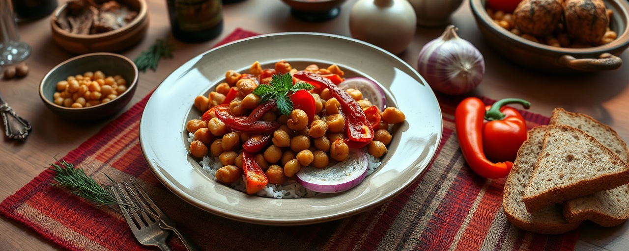 Smoky Peri-Peri Chickpea Potjie with Samp