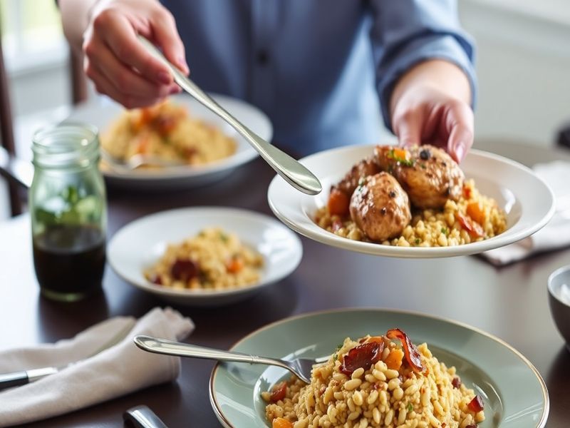 Sosatie-Spiced Chicken with Apricot and Pearl Couscous
