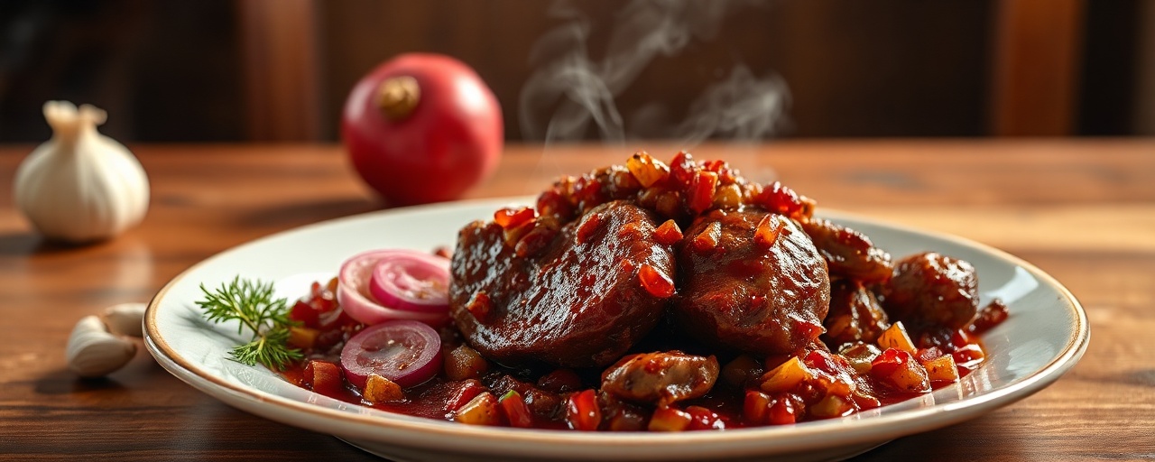 Sous-Vide Ethiopian Lamb with Pomegranate-Berbere Glaze