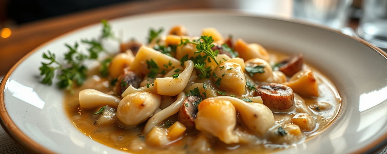 Sous-Vide Jackfruit "Stroganoff"