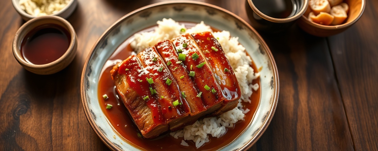 Sous-Vide Korean Pork Belly with Gochujang-Lemongrass Glaze