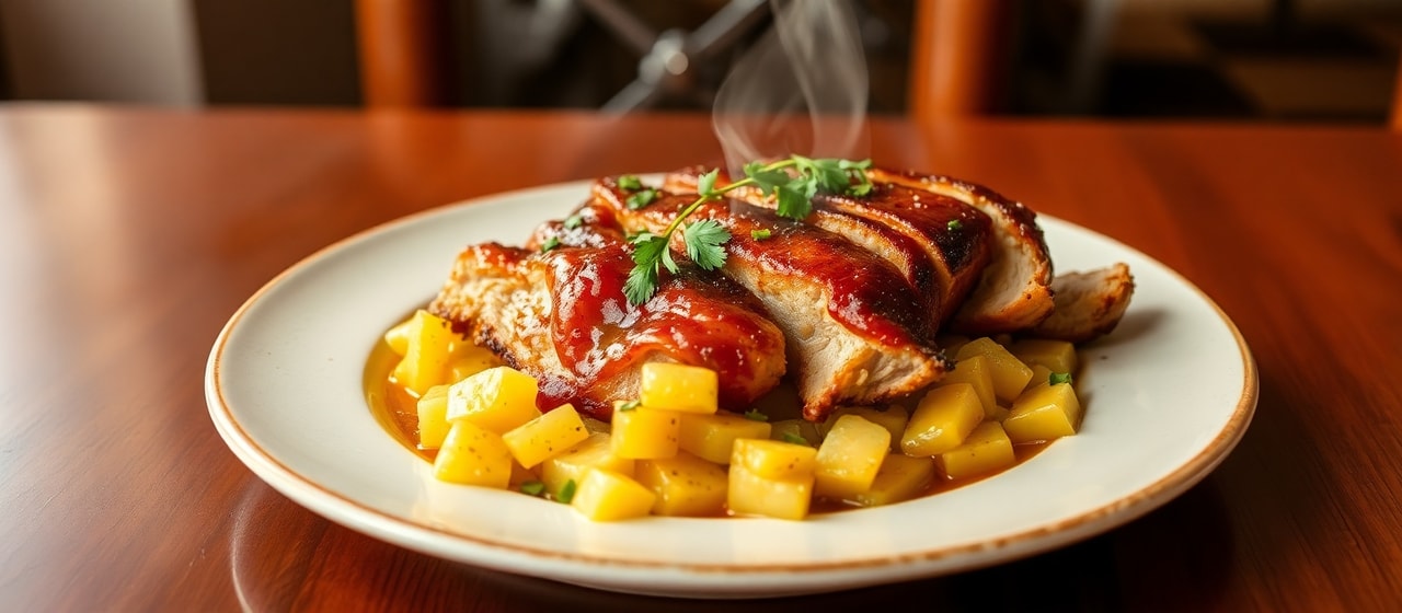 Sous-Vide Pork Al Pastor with Sumac-Pineapple Glaze