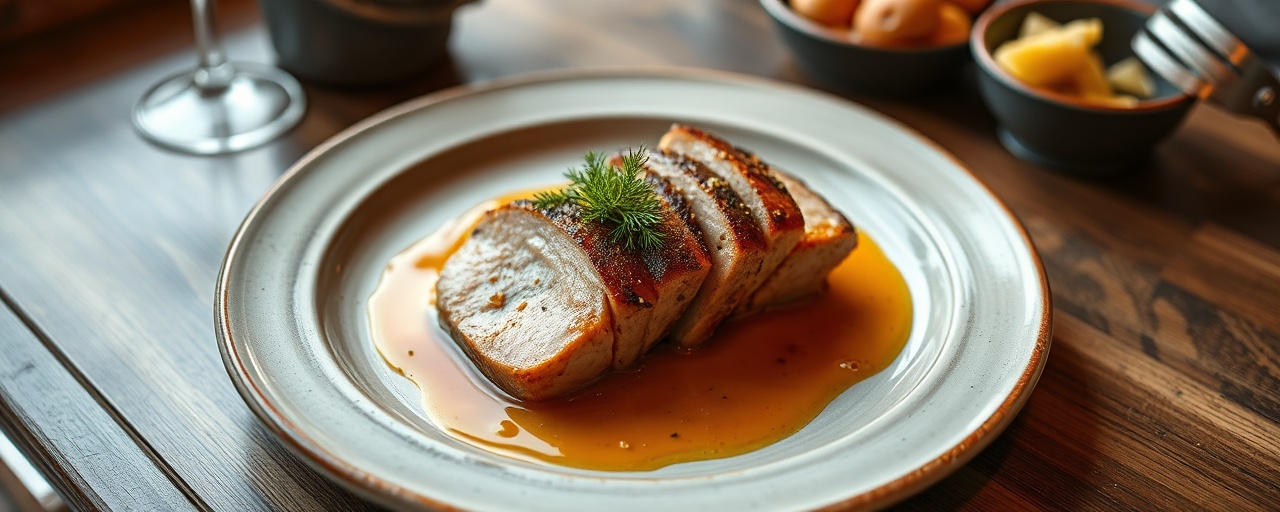 Sous-Vide Pork Loin with Russian Umami Glaze