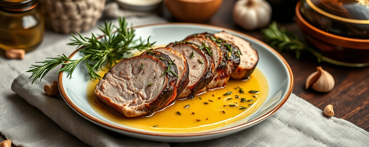 Sous-Vide Pork Tenderloin with Rosemary-Cardamom Infusion