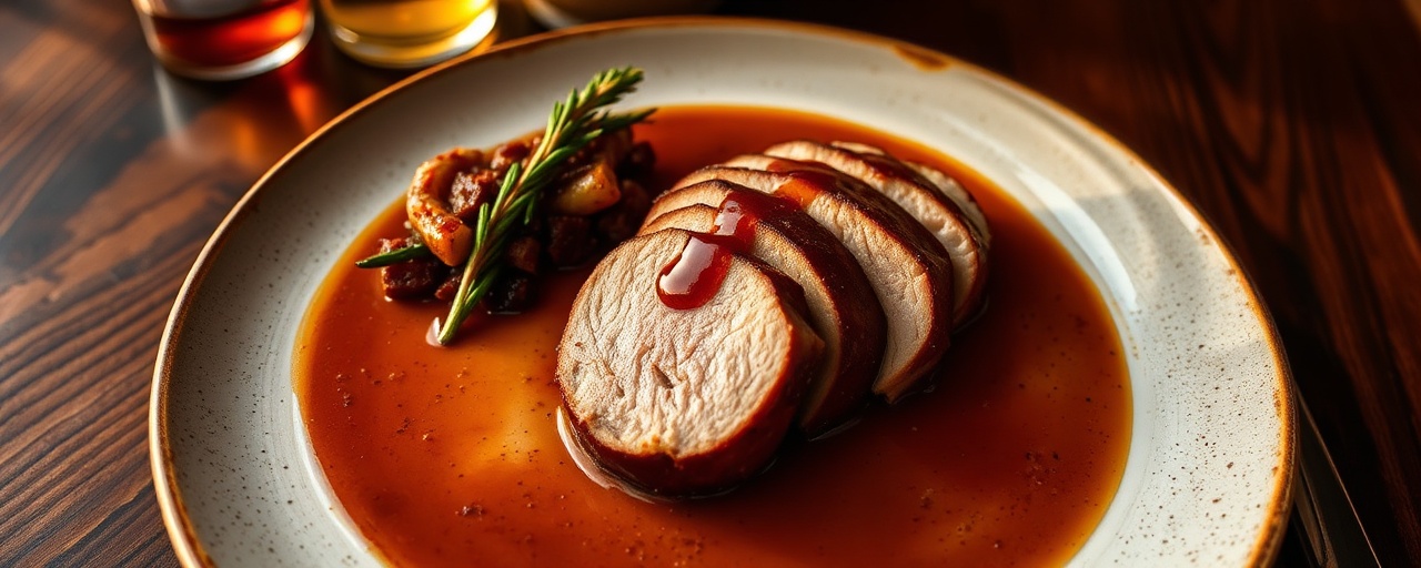 Sous-Vide Pork Tenderloin with Tamarind-Bourbon Glaze