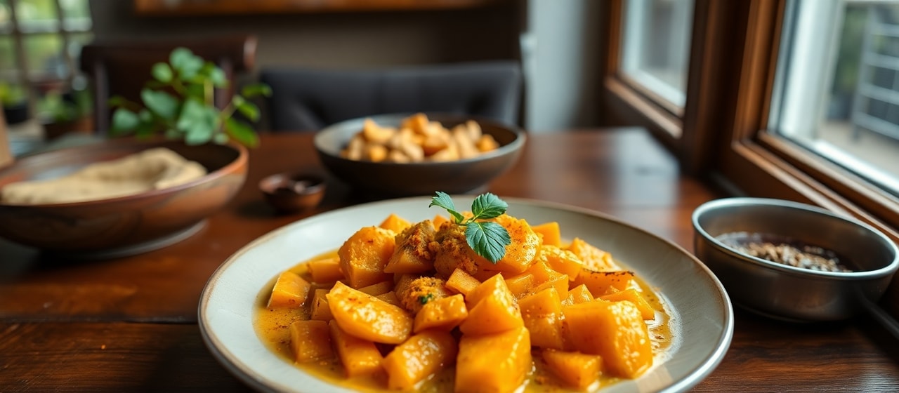 Sous Vide Sri Lankan Spiced Sweet Potato
