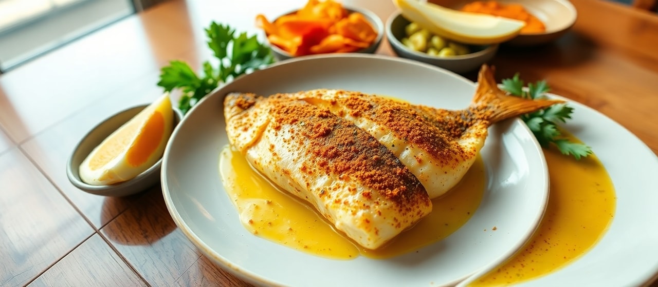 Sous-Vide Tamarind-Crusted Snapper with Coconut Infusion