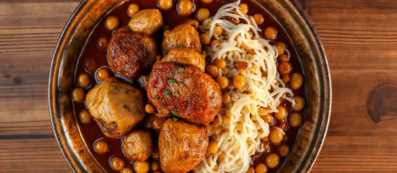 South African Braised Chicken and Chickpea Potjie