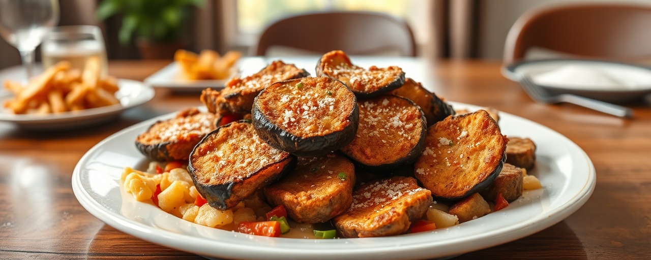 Southern Crispy Fried Eggplant