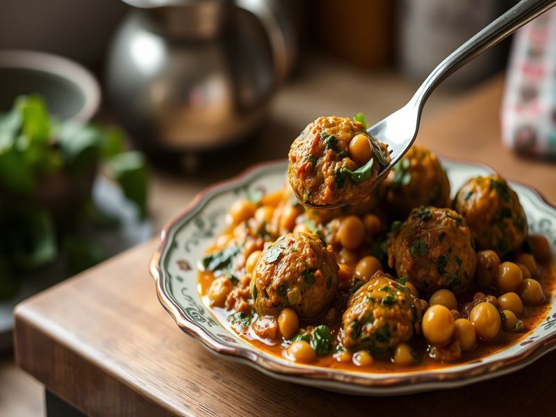 Spiced Chickpea and Spinach Kofta Curry