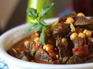 Spiced Chickpea and Vegetable Tagine with Almonds