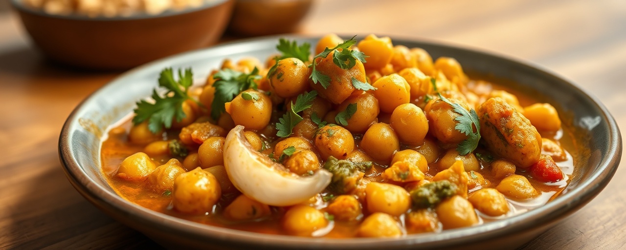 Spiced Jackfruit and Chickpea Curry