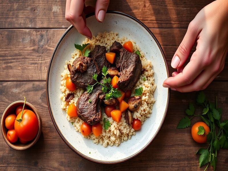 Spiced Lamb and Apricot Tagine with Almond Couscous