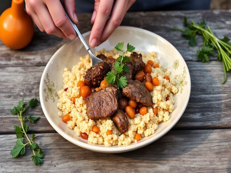 Spiced Lamb and Apricot Tagine with Couscous
