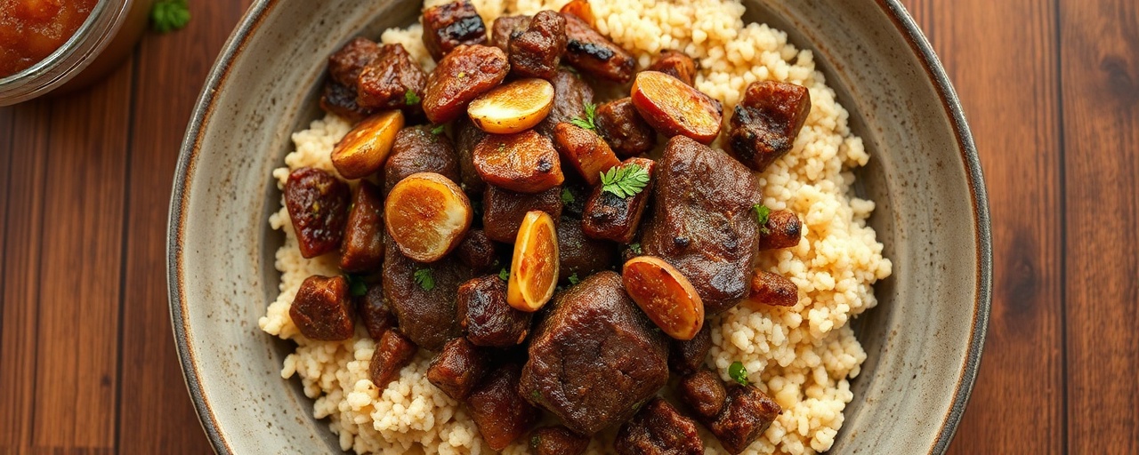 Spiced Lamb and Fig Tagine with Almond Couscous