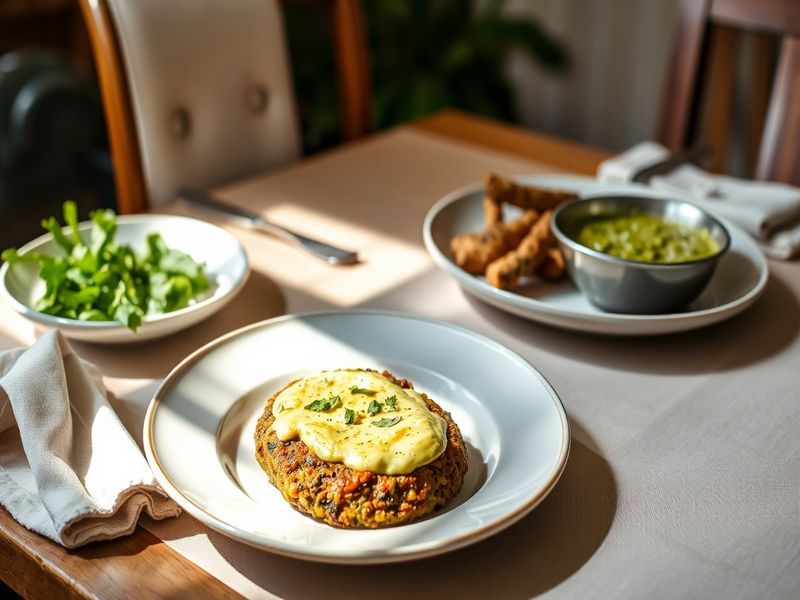 Spiced Lentil and Spinach Patties with Mint Chutney