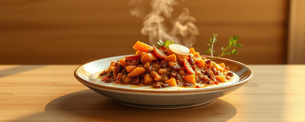 Spiced Lentil and Sweet Potato Stew with Coconut Milk
