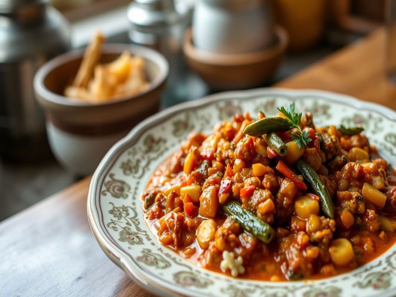 Spiced Red Lentil and Coconut Curry with Crispy Okra