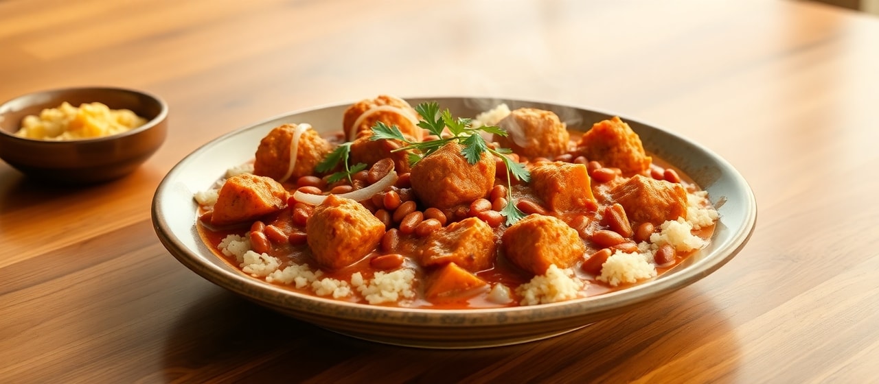 Spiced Sweet Potato and Red Lentil Kofta Curry
