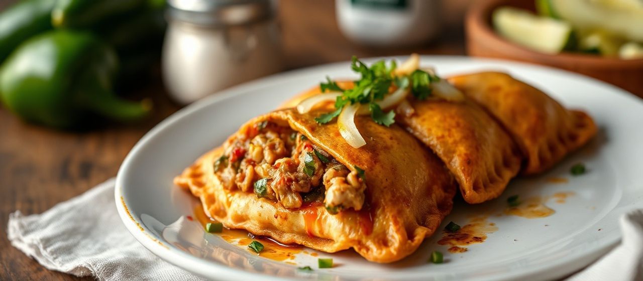 Spicy Chicken and Poblano Empanadas