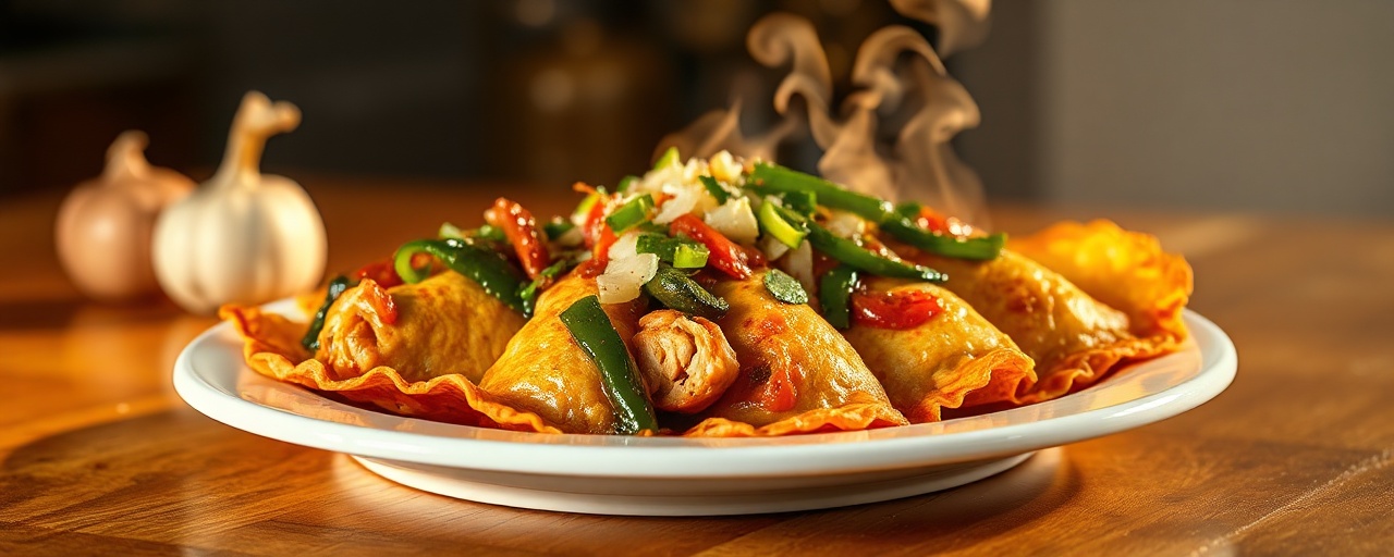 Spicy Chicken and Poblano Empanadas
